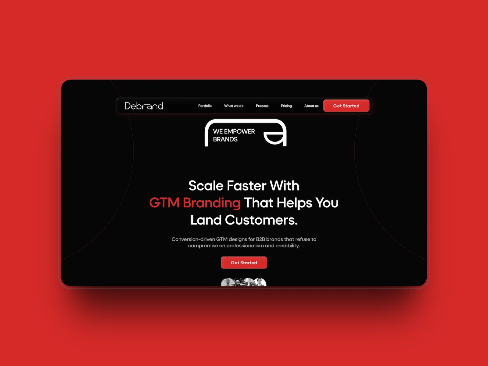 Minimalist Design Agency Portfolio Website built on Framer